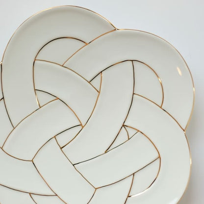 PLUM KNOT PLATE 8.3IN - GOLD(ARITA)