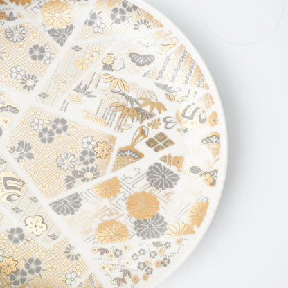 CHRYSANTHEMUM DIAMOND PLATE – GOLD, GIFT BOXED (YUWEN)