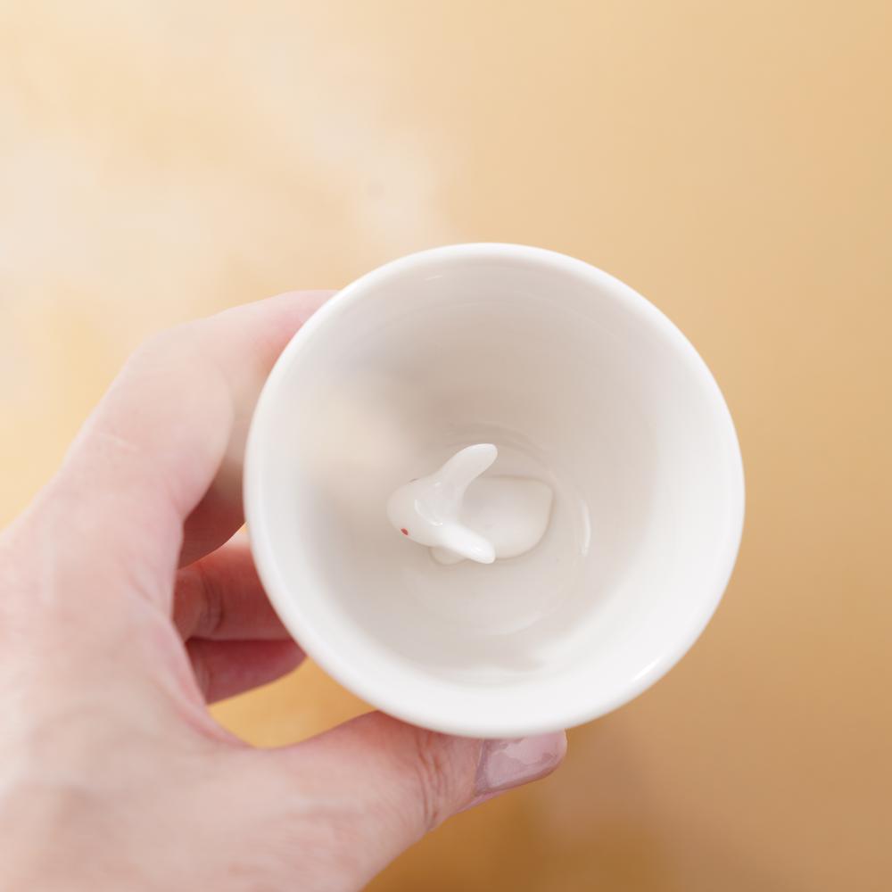 MOON RABBIT SAKE CUPS – SET OF 2 (MINO)