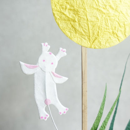 HARVEST MOON PICK – RABBIT & PAMPAS GRASS, WITH HINOKI BOX