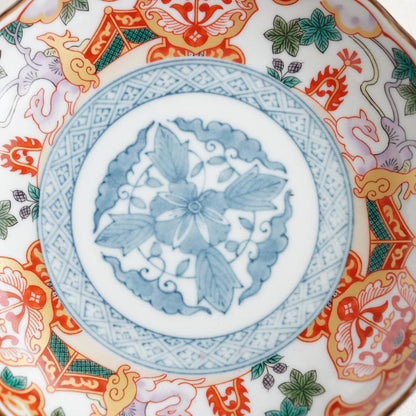 DEER MOTIF MEDIUM PLATE - SHONZUI RED (KUTANI)