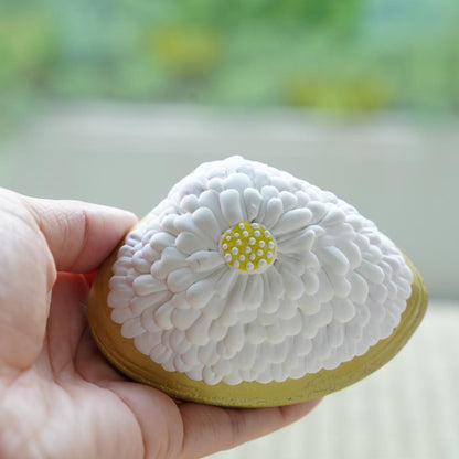 CHRYSANTHEMUM CLAM BOX – LARGE, HAND-RAISED GOFUN