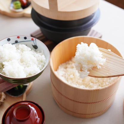 KISO SAWARA OHITSU – WOODEN RICE KEEPER, 3 GO