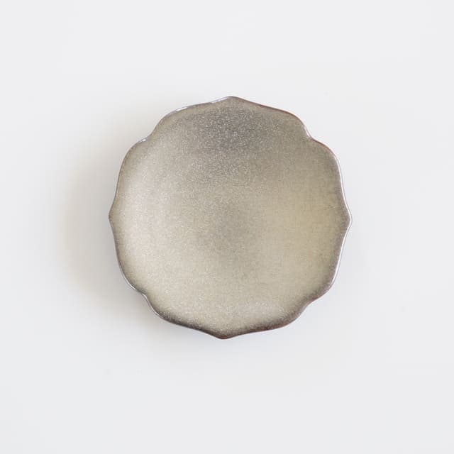 KIKYO-RIM MINI PLATE – SILVER (ARITA)