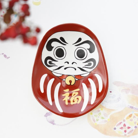 LUCKY DARUMA SMALL PLATE – BROCADE (ARITA)