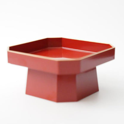 SUPPORT DE SERVICE SANPŌ – VERMILLON, BORD DORÉ, 6,7 POUCES