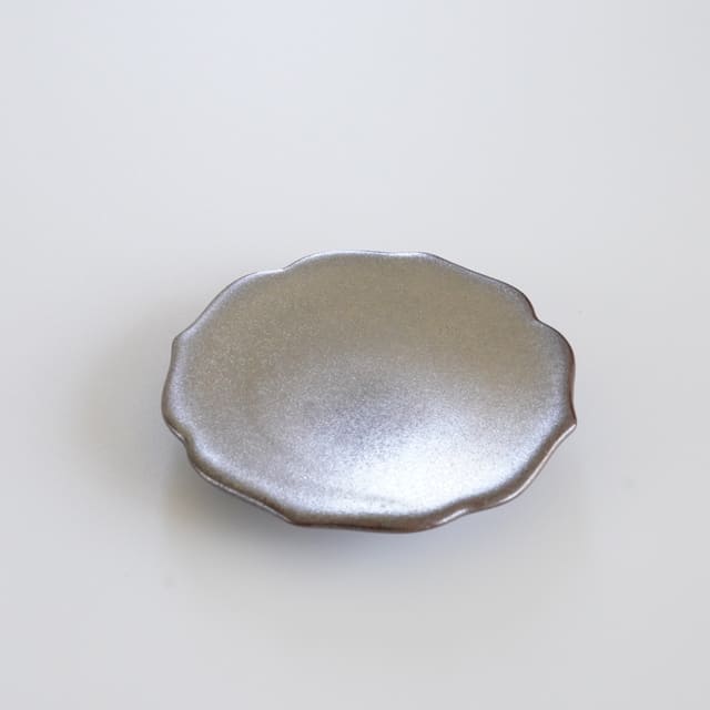 KIKYO-RIM MINI PLATE – SILVER (ARITA)