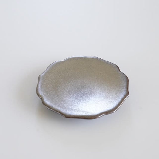 KIKYO-RIM MINI PLATE – SILVER (ARITA)