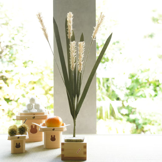 WASHI PAMPAS GRASS – WITH HINOKI BOX