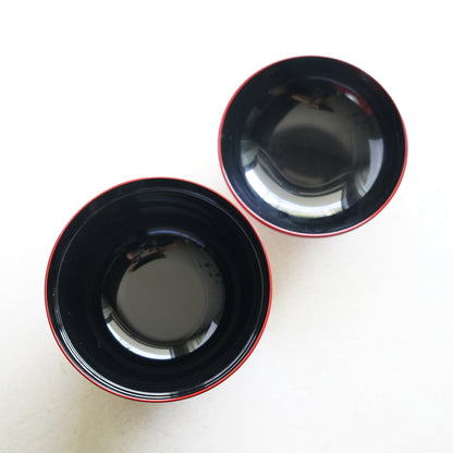 CHRYSANTHEMUM SMALL BOWL - RED / BLACK(INSIDE)