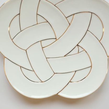PLUM KNOT PLATE 8.3IN - GOLD(ARITA)