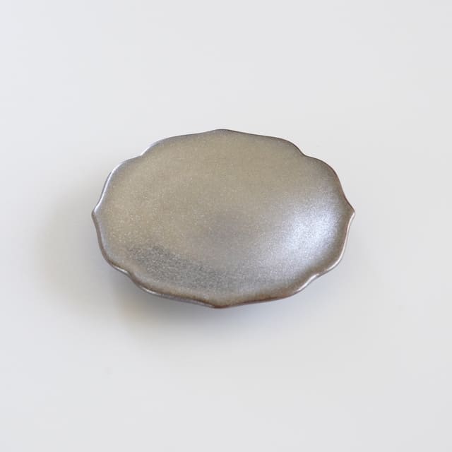 KIKYO-RIM MINI PLATE – SILVER (ARITA)