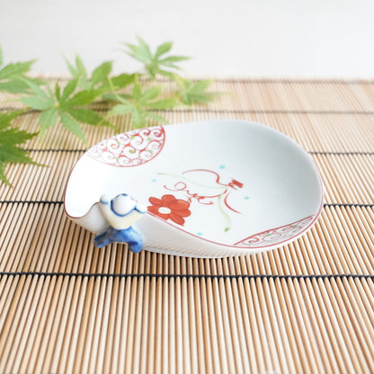 “IKKANNJIN” SMALL PLATE –  SPIRALING DESIGN (HASAMI)