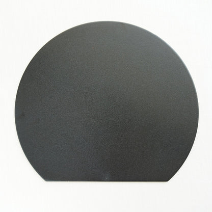 HALF MOON TRAY - RED, GOLD RIM (YUWEN)