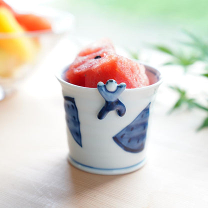 “IKKANNJIN” TEA/SOBA CUP –WATERMELON (HASAMI)
