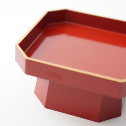 SUPPORT DE SERVICE SANPŌ – VERMILLON, BORD DORÉ, 6,7 POUCES