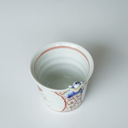 "IKKANNJIN" TEA/SOBA CUP – WANLI SPIRAL PATTERN (HASAMI)
