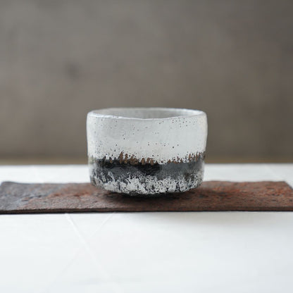 WHITE RAKU CHAWAN BY SHORAKU SASAKI