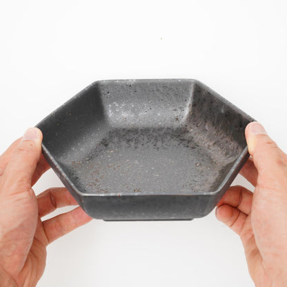 HEXAGONAL ARTISAN BOWL – COPPER GLAZE