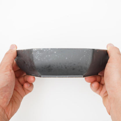 HEXAGONAL ARTISAN BOWL – COPPER GLAZE