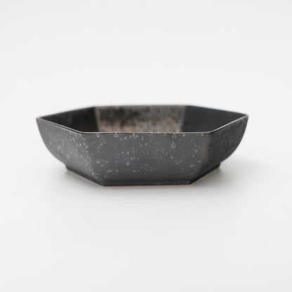 HEXAGONAL ARTISAN BOWL – COPPER GLAZE