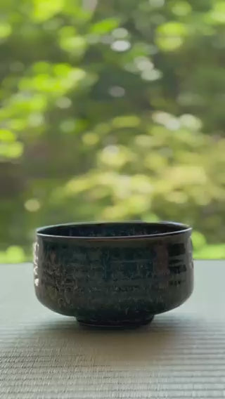 MATCHA BOWL - MOTTLED PATTERN